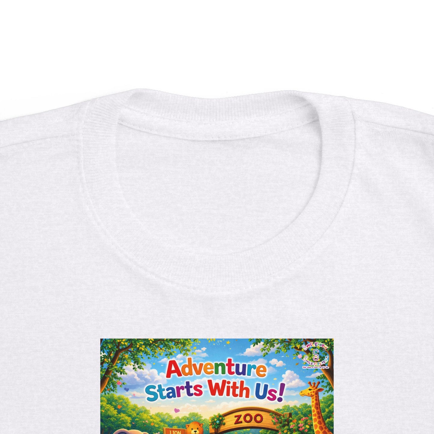 Lani™ Toddler's Fine Jersey Tee – "Adventure Starts With Us!" Graphic