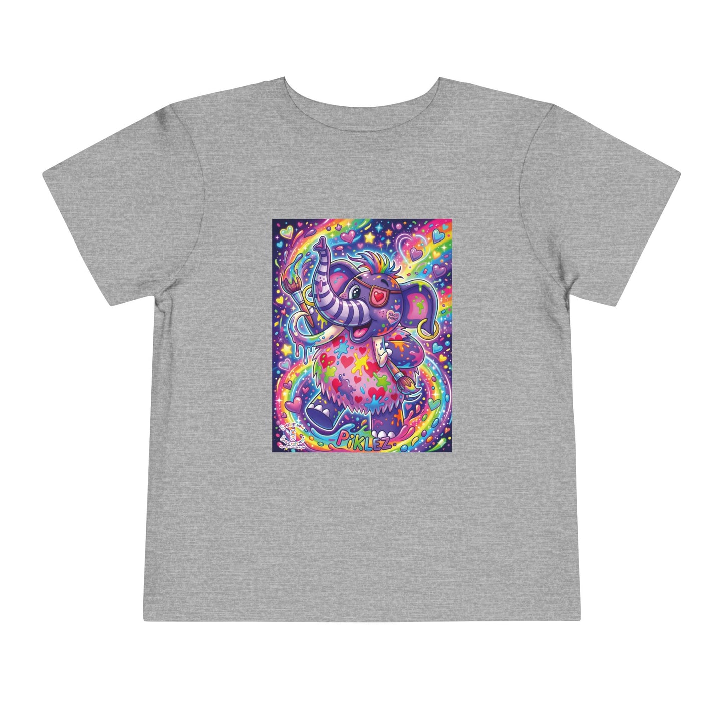 Piklez™ Toddler Short Sleeve Tee – "Magic Paint!" Graphic Shirt | Smile Universe Collection