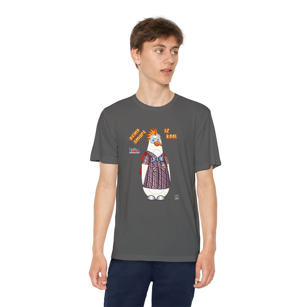 TuBz™ "Being Smart Iz Kool" Youth Competitor T- Shirt - Character Dress-Up Graphic Tee