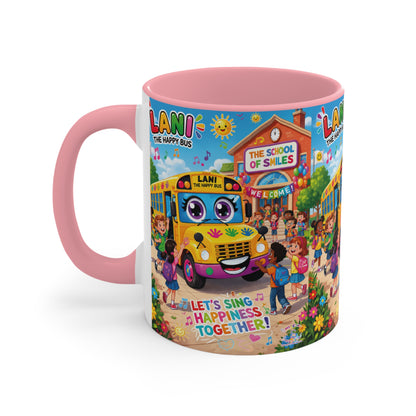 Lani™ Accent Mug – "Let's Sing Happiness Together!" Graphic