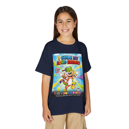 Potz™ Youth DryBlend® T-Shirt – "I Guide My ADHD Energy!" Graphic Tee | Smile Universe Collection