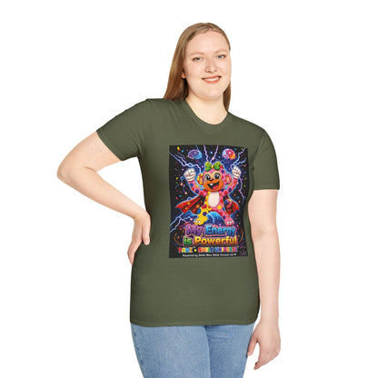Panz™ Unisex Softstyle T-Shirt  for Adult– "My Energy is Powerful" Graphic Tee | Smile Universe Collection