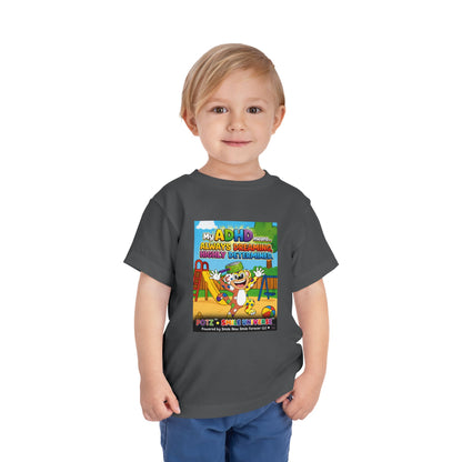 Potz™ Toddler Short Sleeve Tee – "My ADHD Means Always Dreaming, Highly Determined" Graphic Tee | Smile Universe Collection