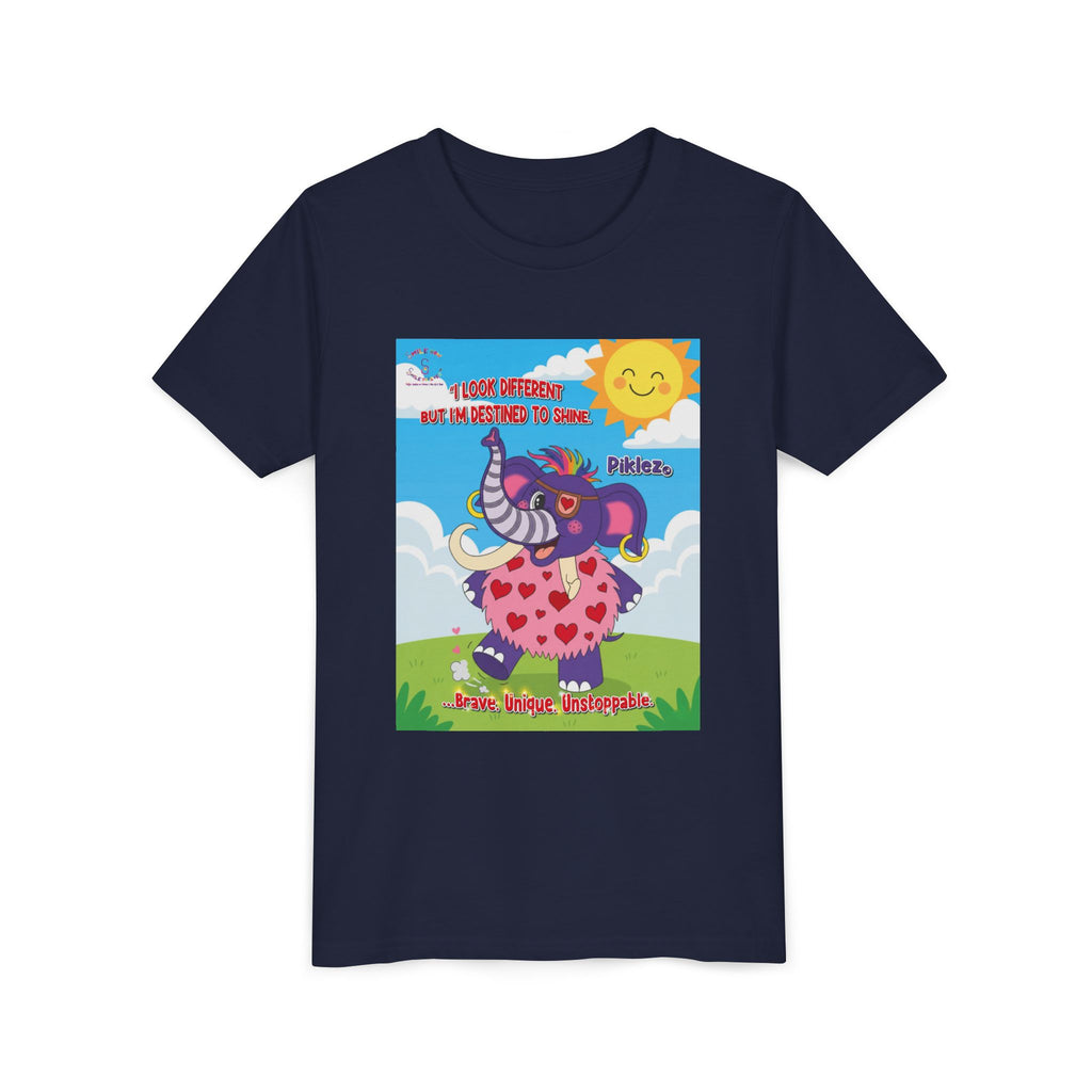 Piklez™ Kids T-Shirt Youth Tee – “Destined to Shine” Graphic Tee | Smile Universe Collection