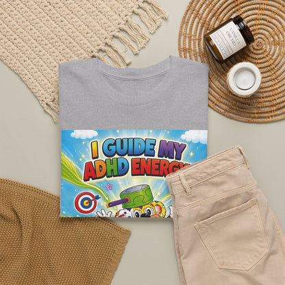 Potz™ Unisex Heavy Cotton™ Tee – "I Guide My ADHD Energy!" Graphic Tee | Smile Universe Collection
