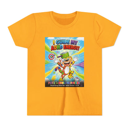 Potz™ Youth Short Sleeve Tee – "I Guide My ADHD Energy!" Graphic Tee | Smile Universe Collection