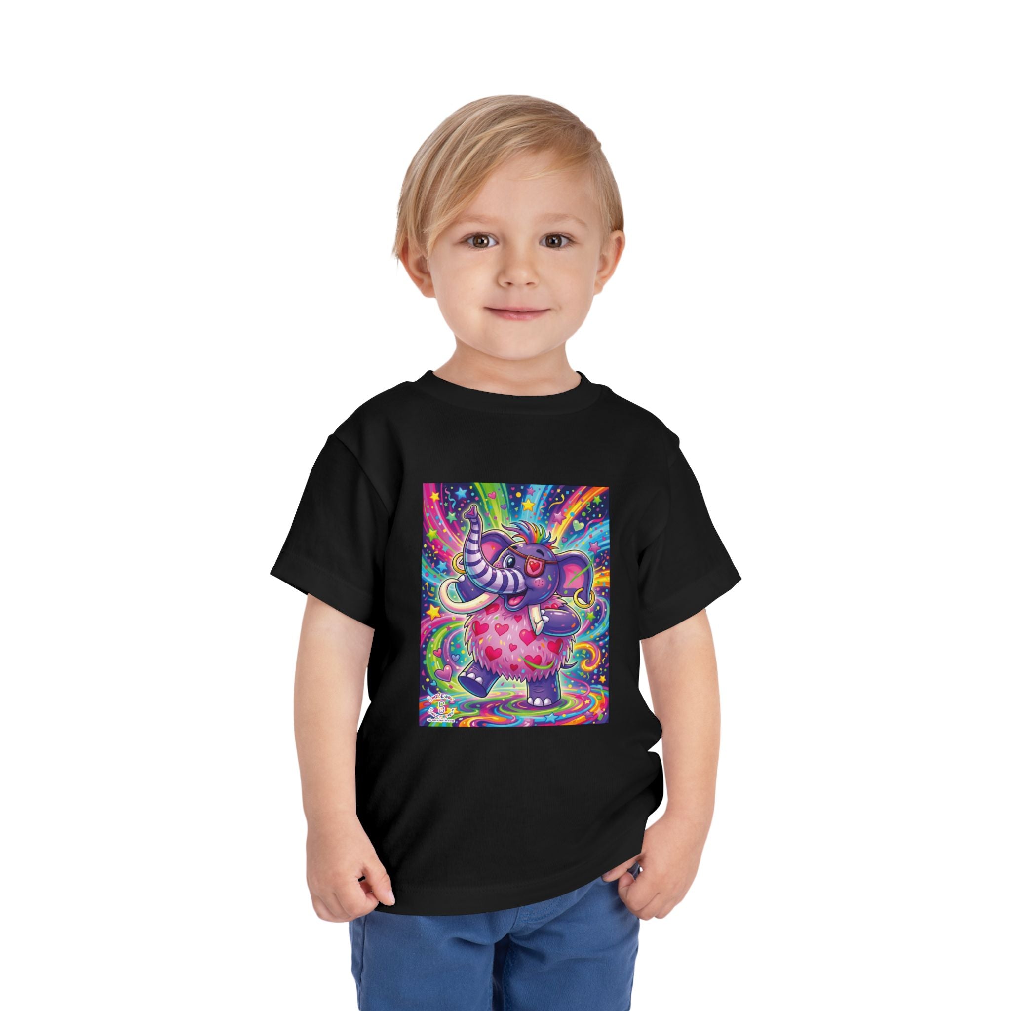 Piklez™ Toddler Short Sleeve Tee – "Born to Celebrate!" Graphic Shirt | Smile Universe Collection