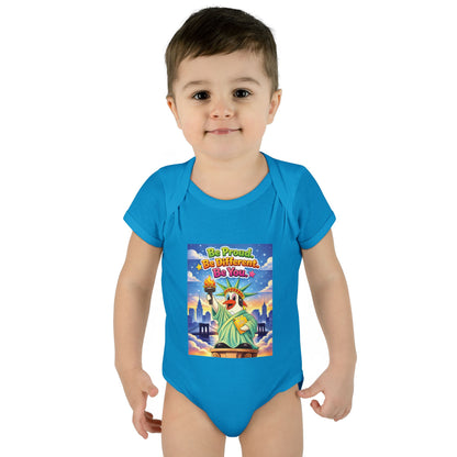 TuBz™ "Be Proud. Be Different. Be You." Infant Bodysuit - Inspirational Baby Onesie
