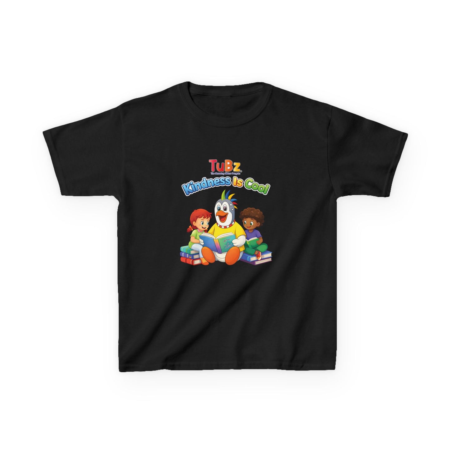 TuBz™ "Kindness Is Cool" Kids T-Shirt - Positive Message Graphic Tee | Smile Universe TuBz4Kidz