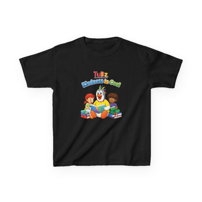 TuBz™ "Kindness Is Cool" Kids T-Shirt - Positive Message Graphic Tee | Smile Universe TuBz4Kidz