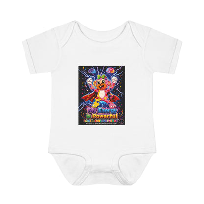 Panz™ Infant Baby Rib Bodysuit – "My Energy is Powerful" Graphic Onesie | Smile Universe Collection