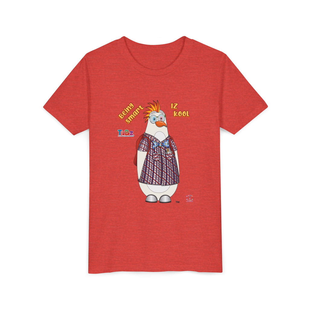 TuBz™ "Being Smart Iz Kool" Youth Graphic T-Shirt - Educational Kids Tee | TuBz4Kidz