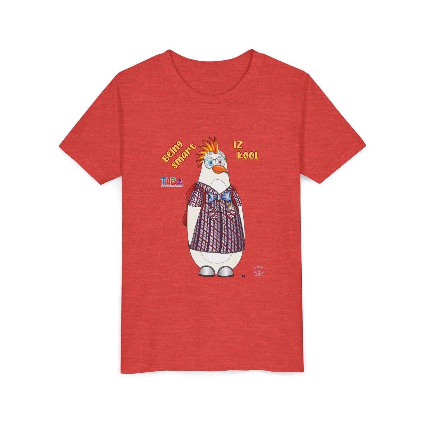 TuBz™ "Being Smart Iz Kool" Youth Graphic T-Shirt - Educational Kids Tee | TuBz4Kidz