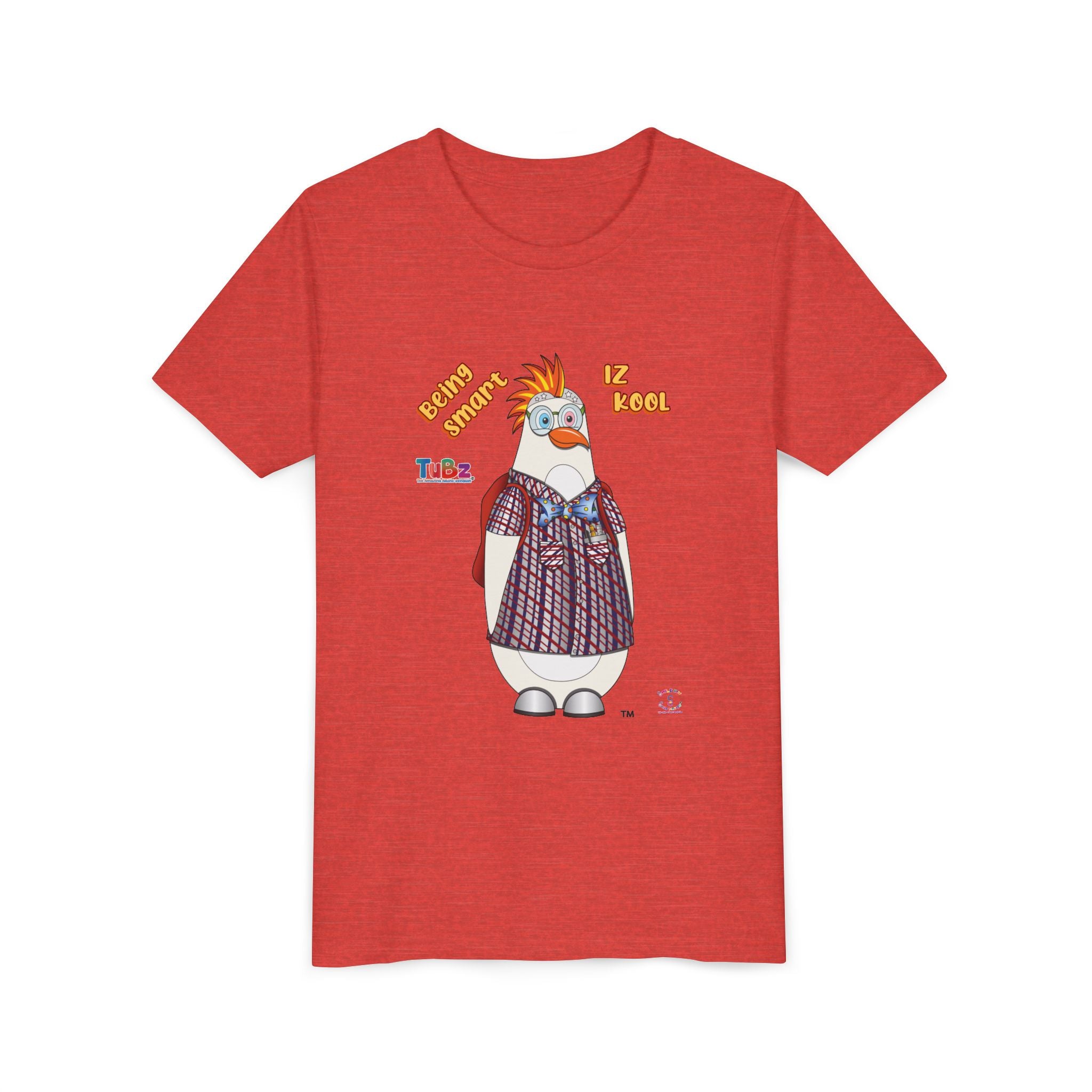 TuBz™ "Being Smart Iz Kool" Youth Graphic T-Shirt - Educational Kids Tee | TuBz4Kidz