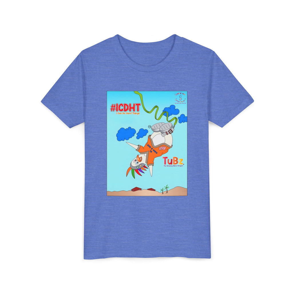 TuBz™ "I Can Do Hard Things" Youth T-Shirt | Youth Short Sleeve Tee - Motivational Kids Graphic Tee