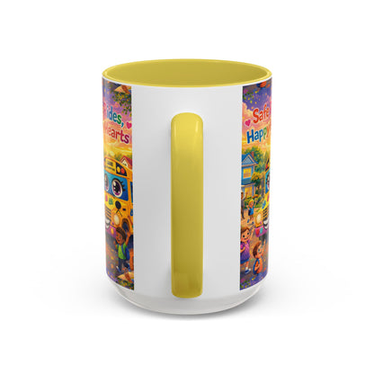 Lani™ Colorful Mug (11oz & 15oz) – "Safe Rides, Happy Hearts" Graphic