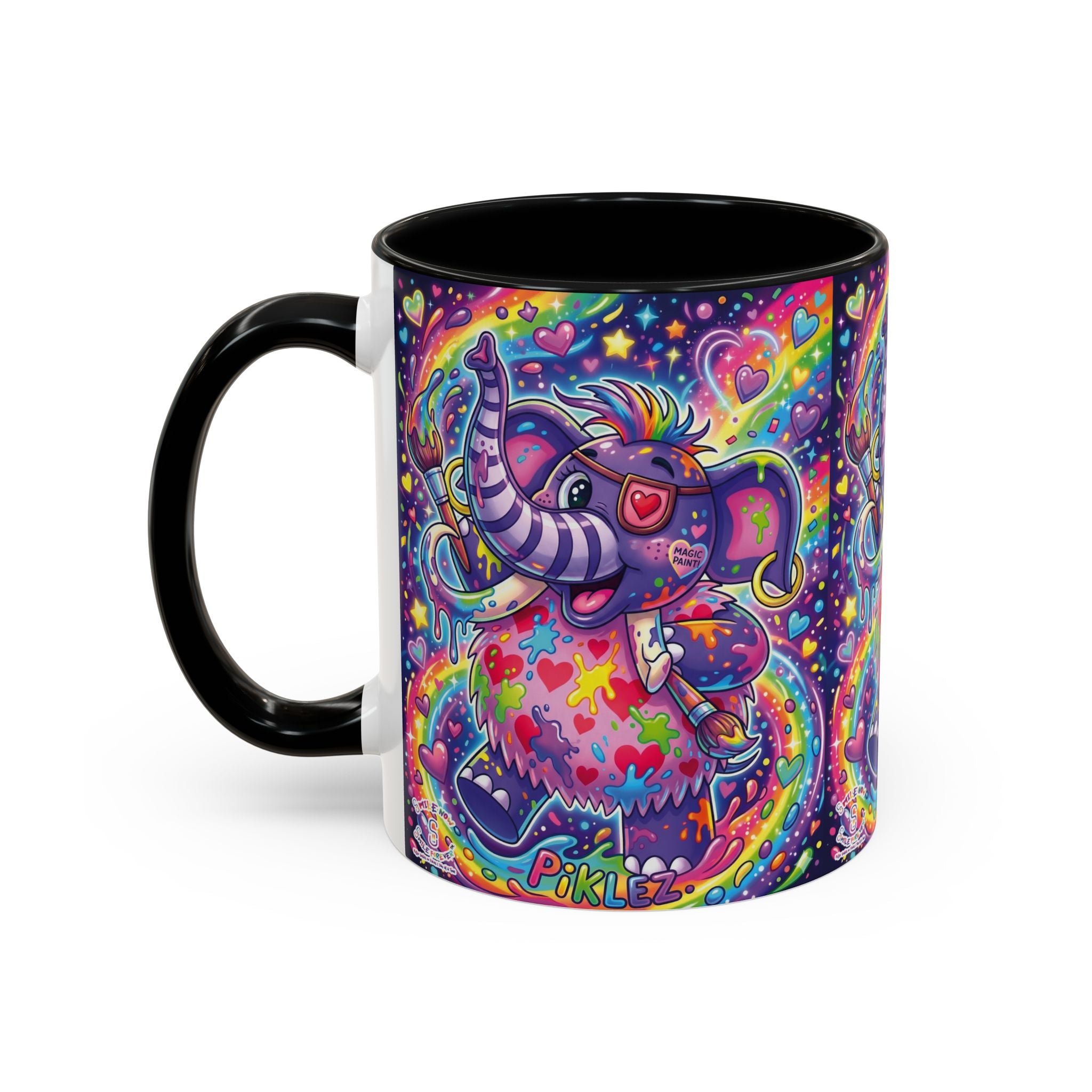 Piklez™ 15oz Ceramic Mug – "Magic Paint!" Graphic | Smile Universe Collection