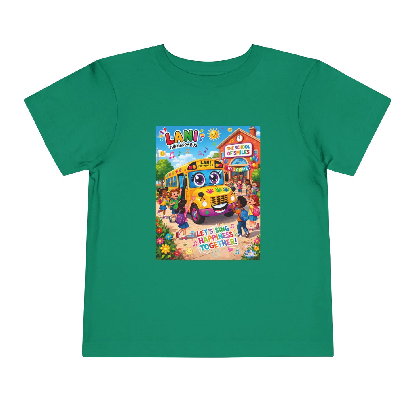 Lani™ Toddler Short Sleeve Tee – "Let's Sing Happiness Together!" Graphic
