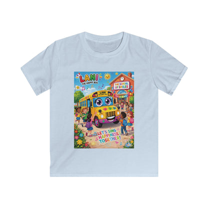 Lani™ Kids Softstyle Tee – "Let's Sing Happiness Together!" Graphic