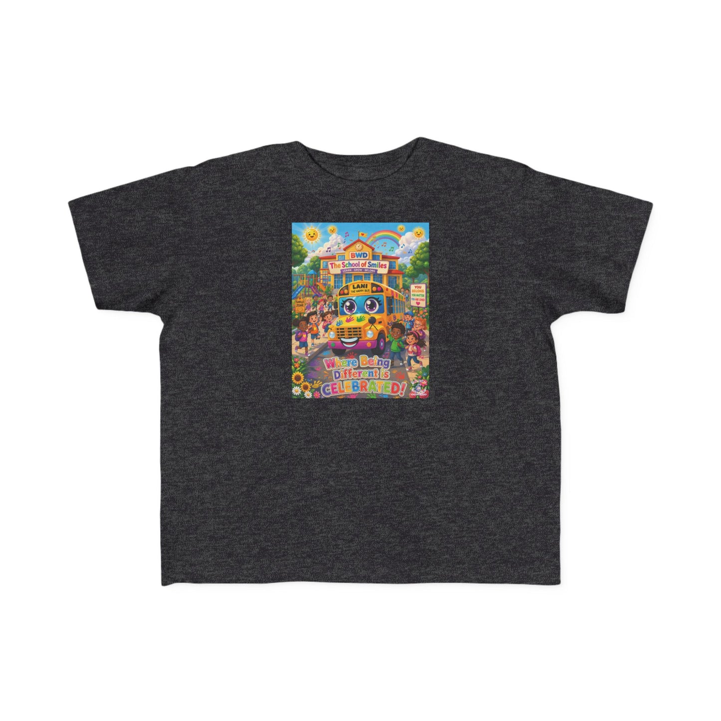 Lani™ Toddler's Fine Jersey Tee – "Where Being Different is CELEBRATED!" Graphic Shirt