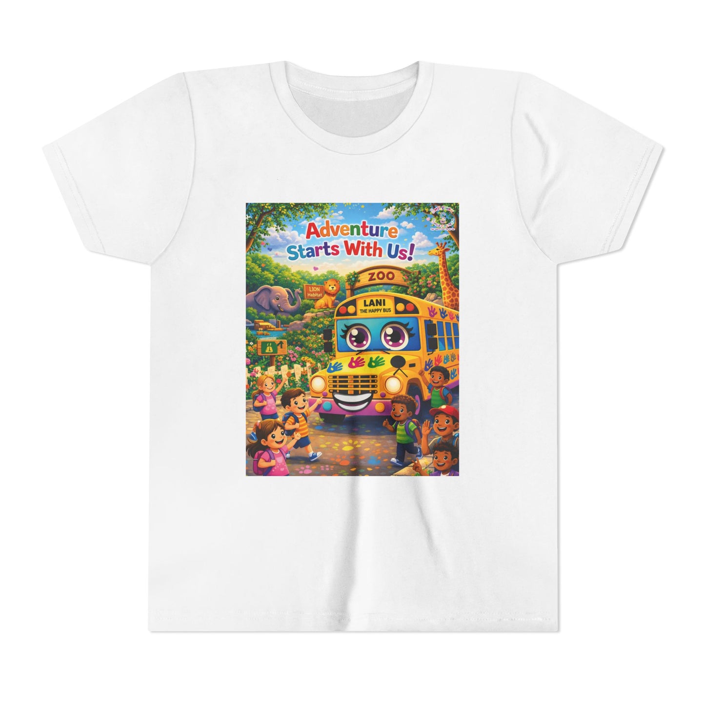 Lani™ Youth Short Sleeve Tee – "Adventure Starts With Us!" Graphic