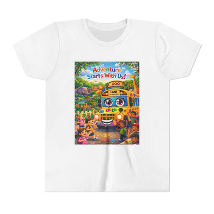 Lani™ Youth Short Sleeve Tee – "Adventure Starts With Us!" Graphic