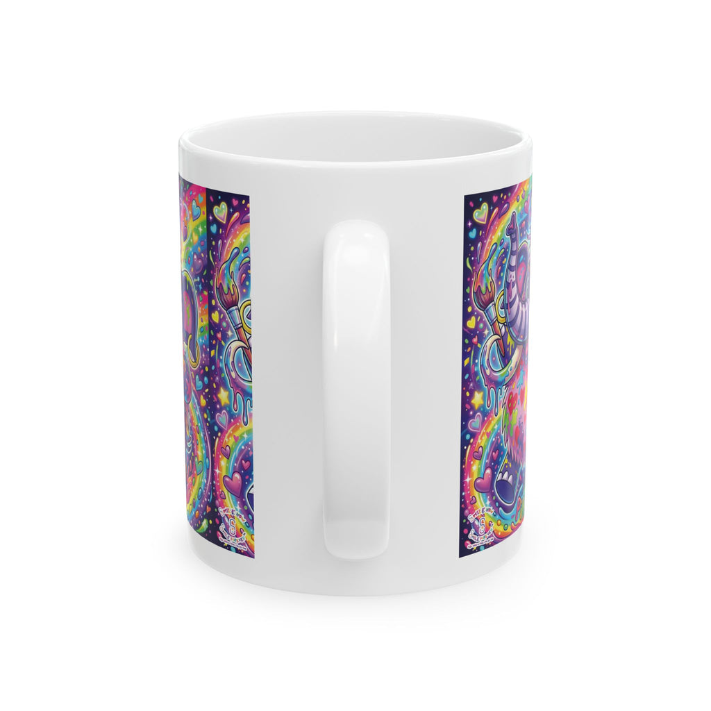 Piklez™ 11oz Ceramic Mug – "Magic Paint!" Graphic | Smile Universe Collection