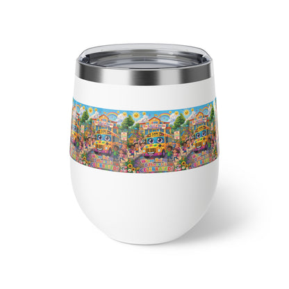 Lani™ 12oz Copper Vacuum Insulated Cup – "Where Being Different is CELEBRATED!" Graphic