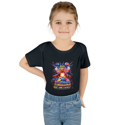 Panz™ Infant Baby Rib Bodysuit – "My Energy is Powerful" Graphic Onesie | Smile Universe Collection