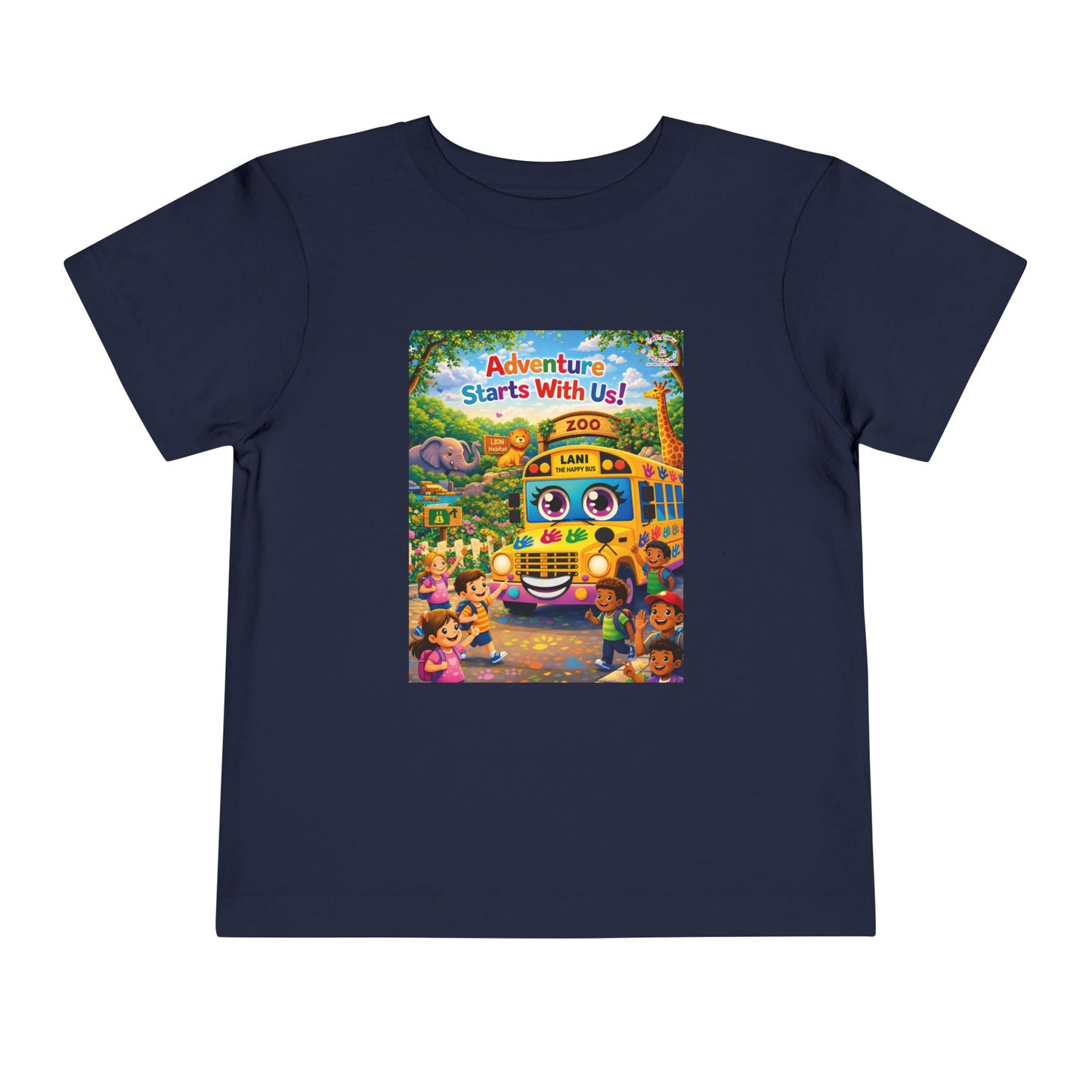 Lani™ Toddler Short Sleeve Tee – "Adventure Starts With Us!" Graphic