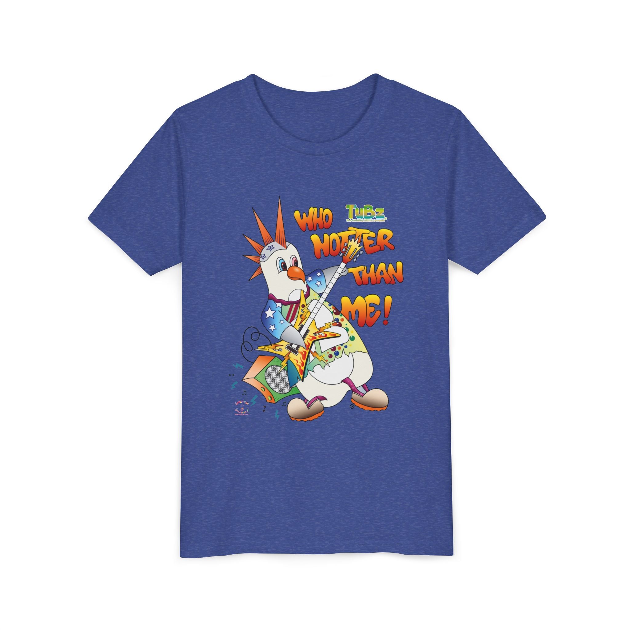 TuBz™ Rockstar Kids T-Shirt - "Who Hotter Than Me!" Graphic Tee | Smile Universe TuBz4Kidz Collection