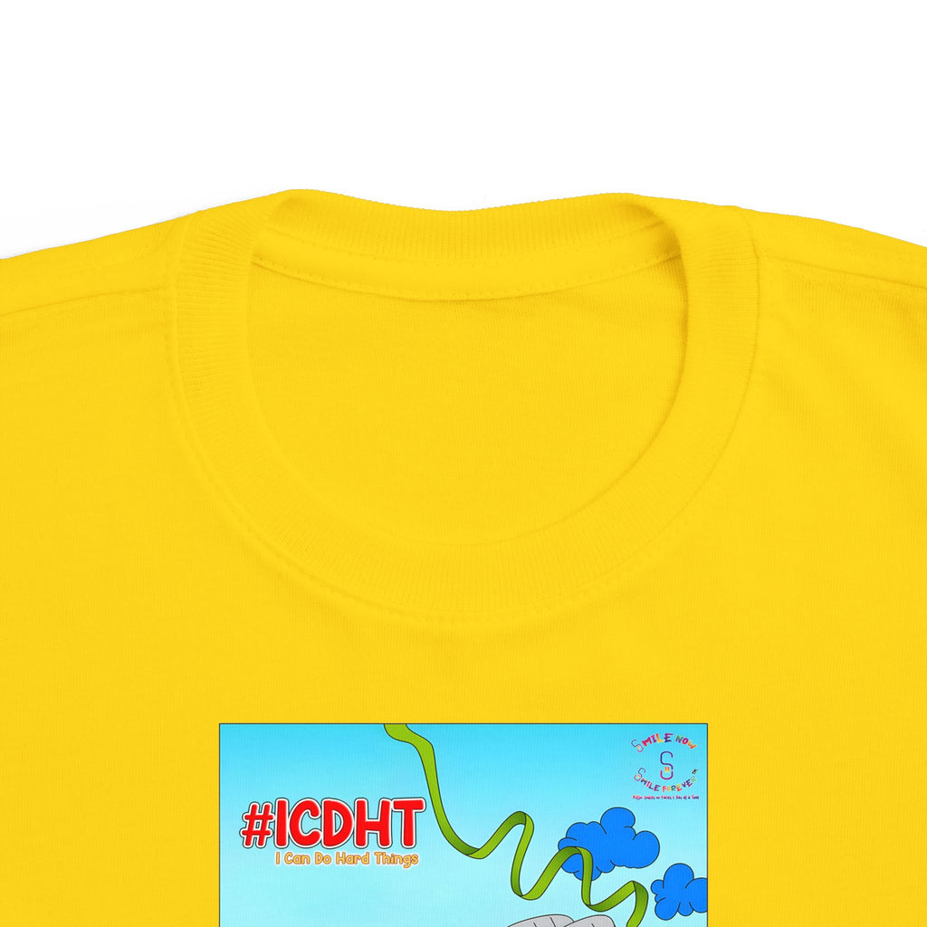 TuBz™ "I Can Do Hard Things" Toddler T-Shirt | Toddler's Fine Jersey Tee  - Positive Kids Graphic Tee