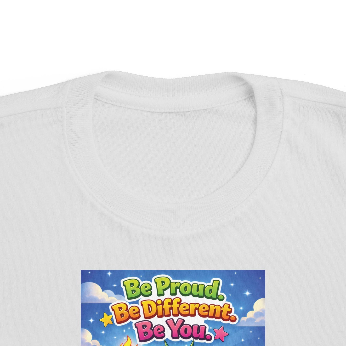 TuBz™ "Be Proud. Be Different. Be You." Kids T-Shirt - Inspirational Graphic Tee