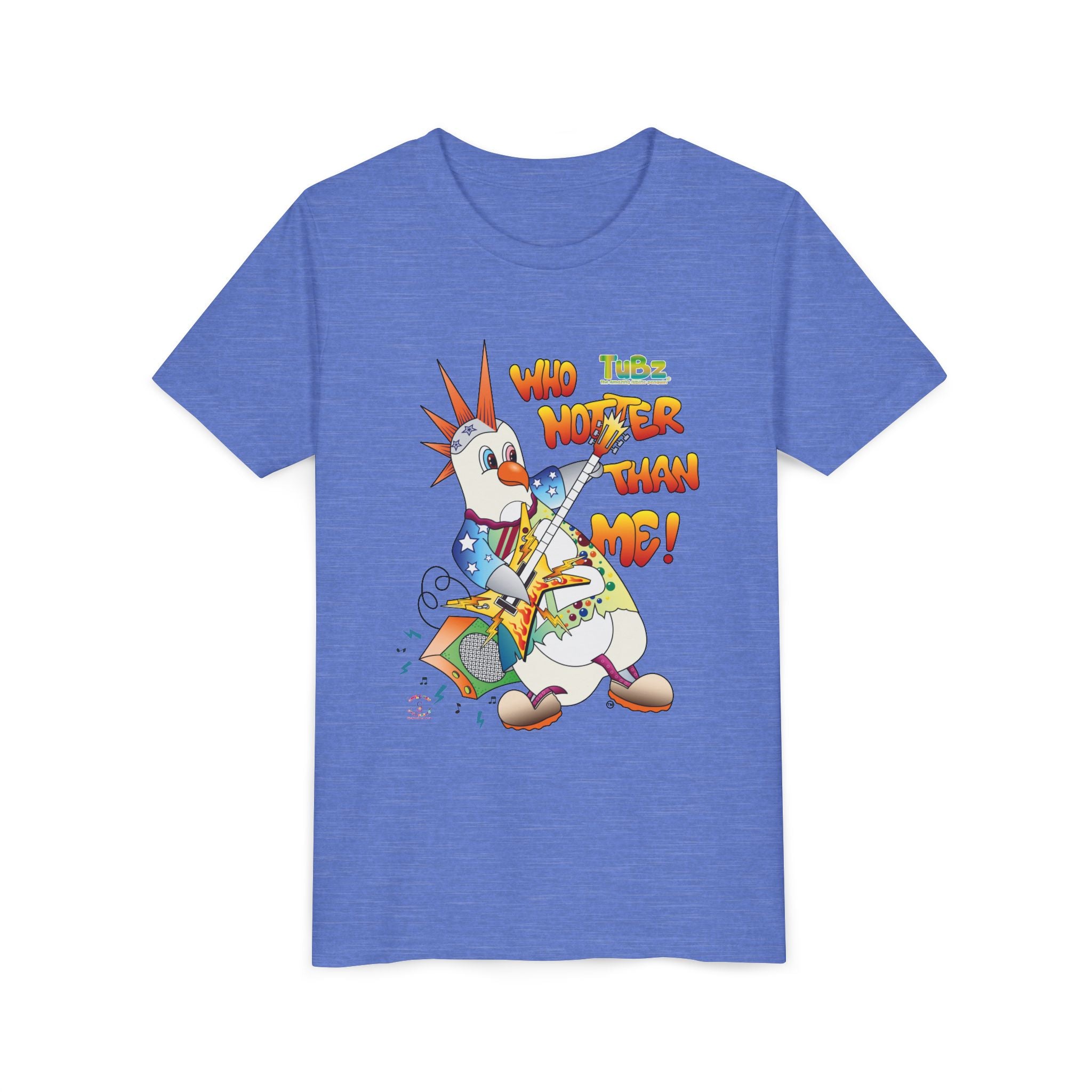 TuBz™ Rockstar Kids T-Shirt - "Who Hotter Than Me!" Graphic Tee | Smile Universe TuBz4Kidz Collection