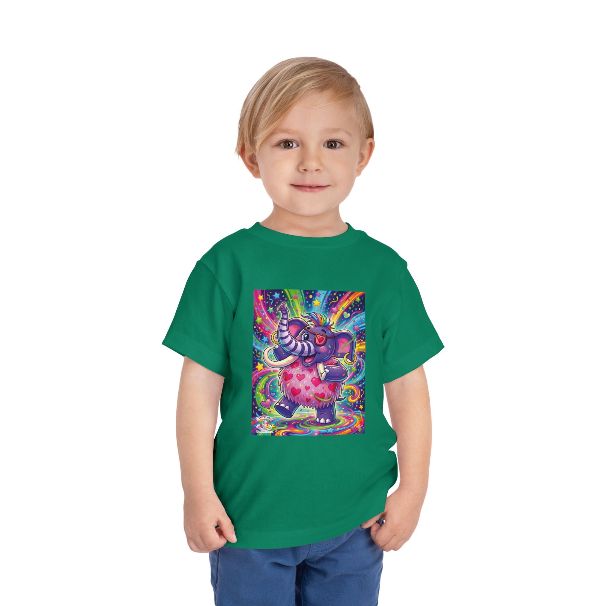 Piklez™ Toddler Short Sleeve Tee – "Born to Celebrate!" Graphic Shirt | Smile Universe Collection