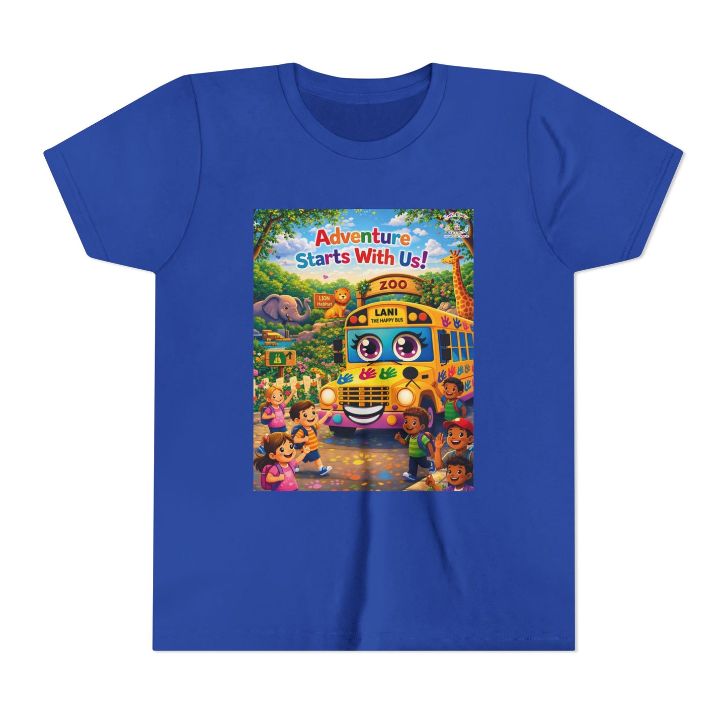 Lani™ Youth Short Sleeve Tee – "Adventure Starts With Us!" Graphic