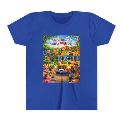 Lani™ Youth Short Sleeve Tee – "Adventure Starts With Us!" Graphic