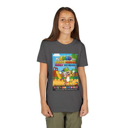Potz™ Youth Short Sleeve Tee – "My ADHD Means Always Dreaming, Highly Determined" Graphic Tee | Smile Universe Collection