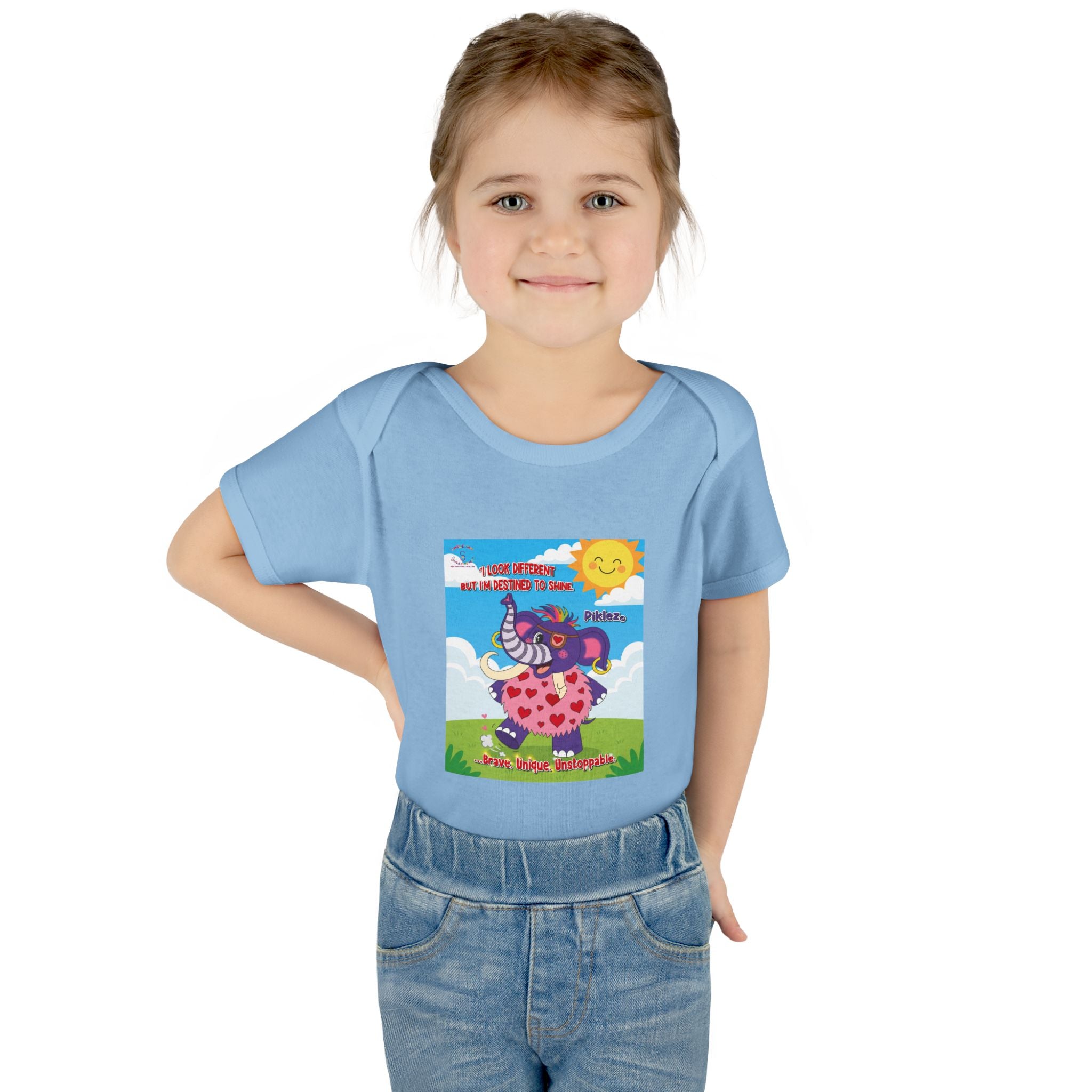 Piklez™ Infant Bodysuit – “Destined to Shine” Baby Outfit | Smile Universe Collection