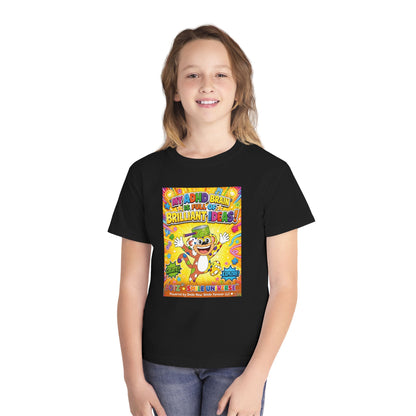 Potz™ Youth Midweight Tee – "My ADHD Brain is Full of Brilliant Ideas!" Graphic Tee | Smile Universe Collection