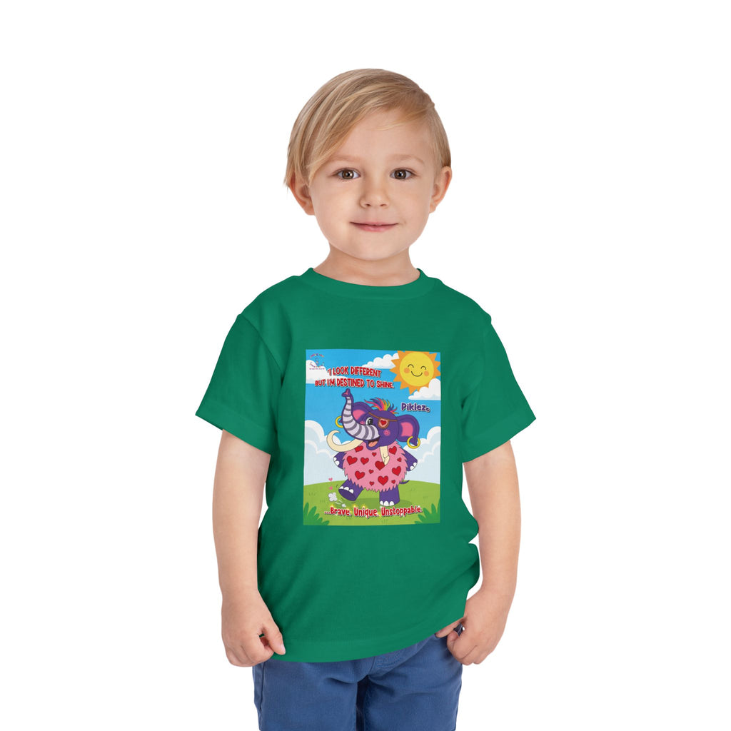 Piklez™ Toddler Tee – “Destined to Shine” Graphic Shirt | Smile Universe Collection
