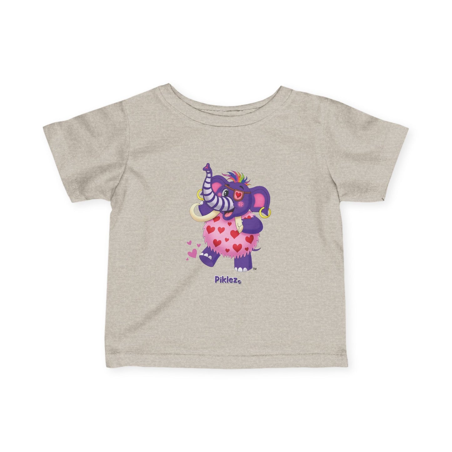 Piklez™ Infant Fine Jersey Tee – "Full of Love!" Graphic Shirt | Smile Universe Collection
