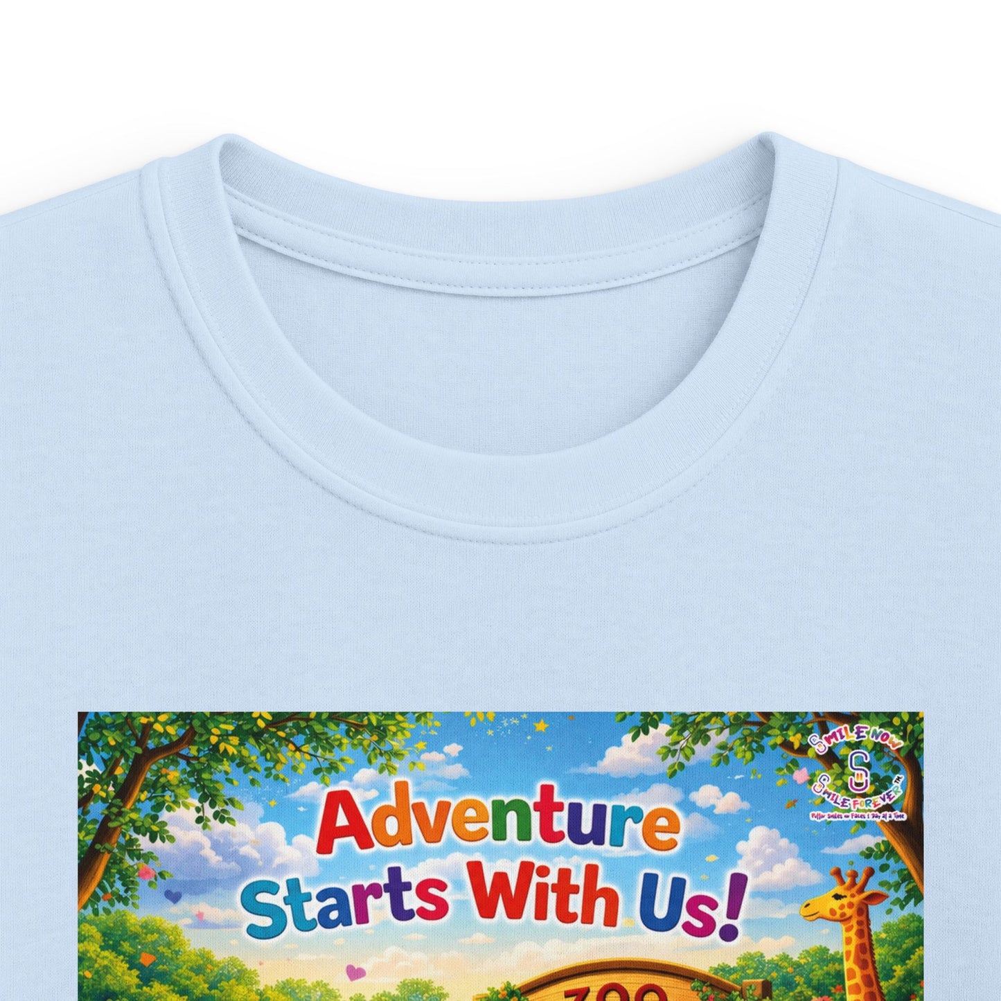 Lani™ Kids Softstyle Tee – "Adventure Starts With Us!" Graphic
