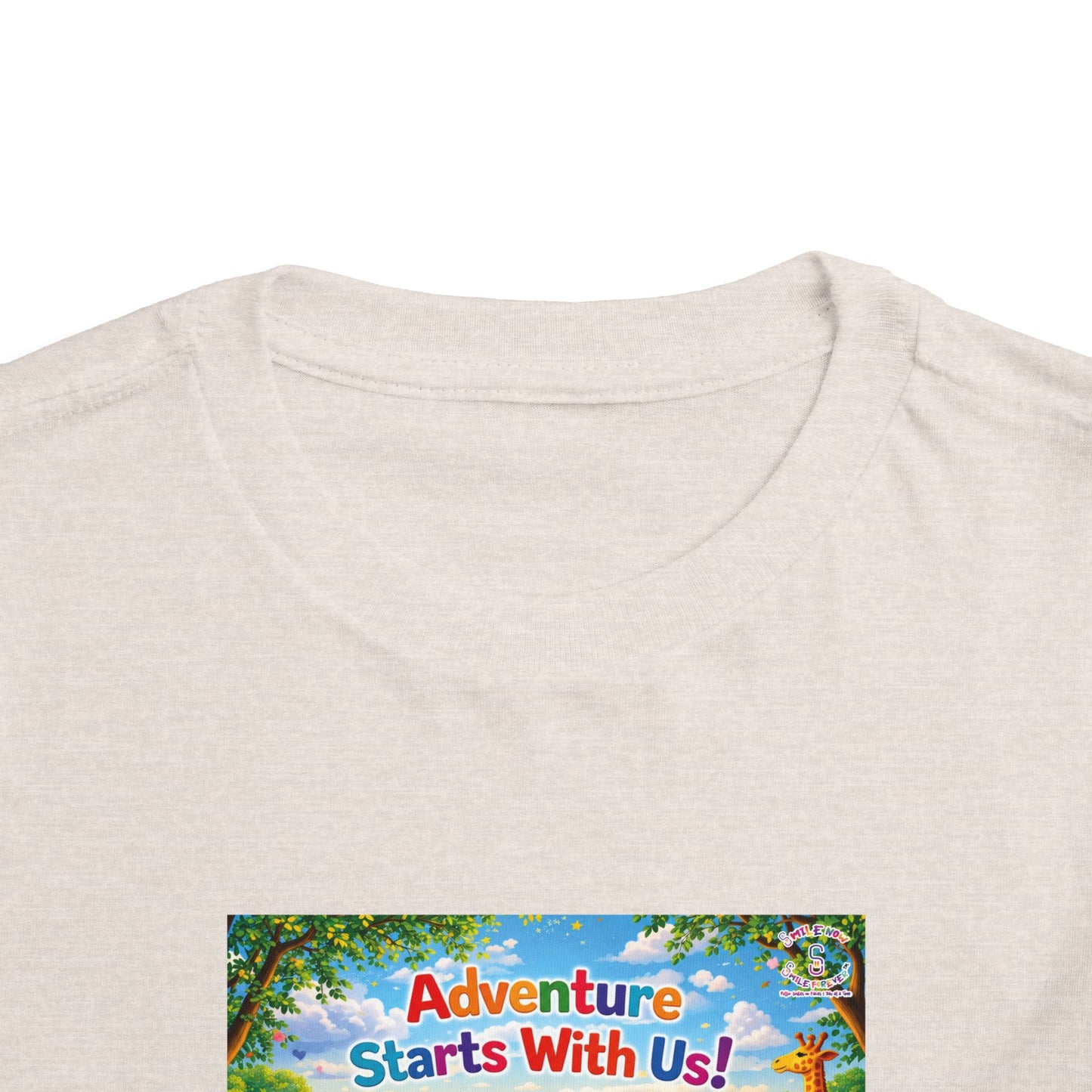 Lani™ Toddler Short Sleeve Tee – "Adventure Starts With Us!" Graphic