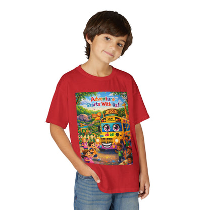 Lani™ Youth DryBlend® T-Shirt – "Adventure Starts With Us!" Graphic