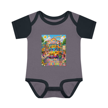 Lani™ Infant Baby Rib Bodysuit – "Where Being Different is CELEBRATED!" Graphic