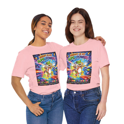 Potz™ Unisex Jersey Short Sleeve Tee – "Energy is My Superpower!" Graphic Tee | Smile Universe Collection