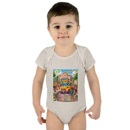 Lani™ Infant Baby Rib Bodysuit – "Where Being Different is CELEBRATED!" Graphic