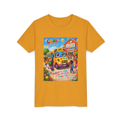 Lani™ Youth Short Sleeve Tee – "Let's Sing Happiness Together!" Graphic
