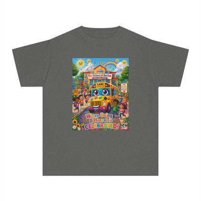 Lani™ Youth Midweight Tee – "Where Being Different is CELEBRATED!" Graphic Shirt